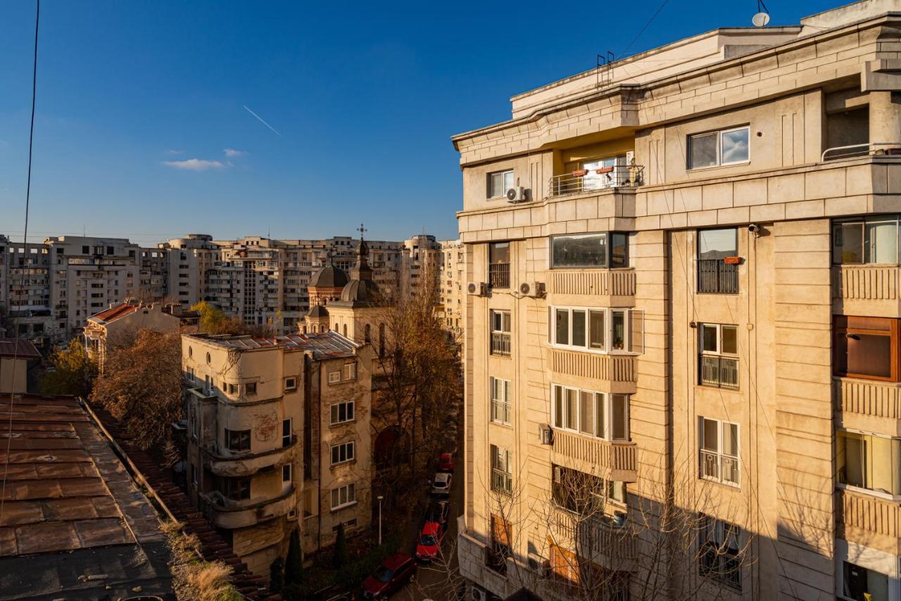 Ferienwohnung Golden View - Breathtaking Location In Bukarest Exterior foto